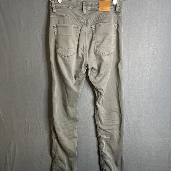 DU/ER Pants Mens 28x32 N2X Relaxed Taper DUER No Sweat‎ Gull Nature2X MFNR1002 - Picture 8 of 11